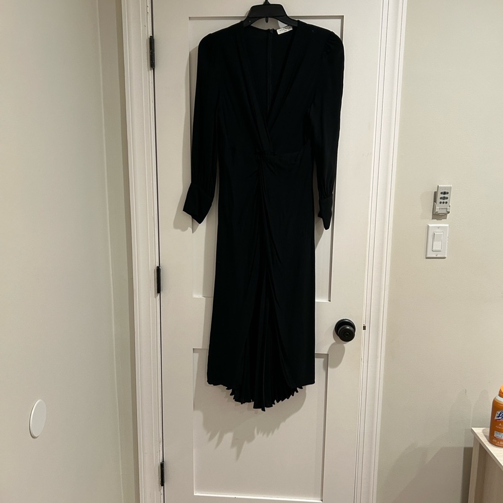 Sandro Elegant Black Long Sleeve Dress